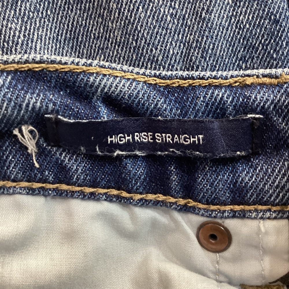 Calvin Klein High Rise Straight Button Fly Jeans - Picture 4 of 9